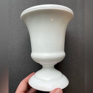 Vintage milk glass vase.